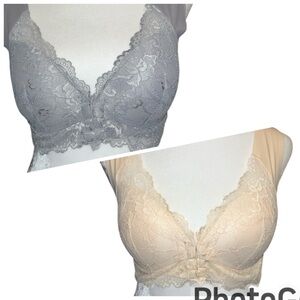 Bras; 2 NEW NO wire, Front closures